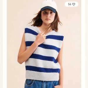 Bellerose Nanor Sweater Vest Alpaca Wool Made in Italy Sz 3 US L